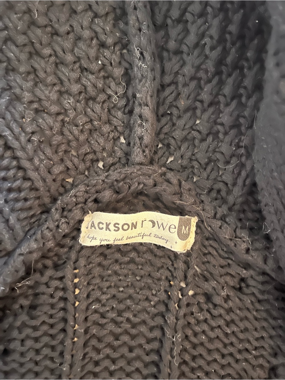 Jackson Rowe Pluto Cardigan Size Medium in Black - Picture 11 of 11